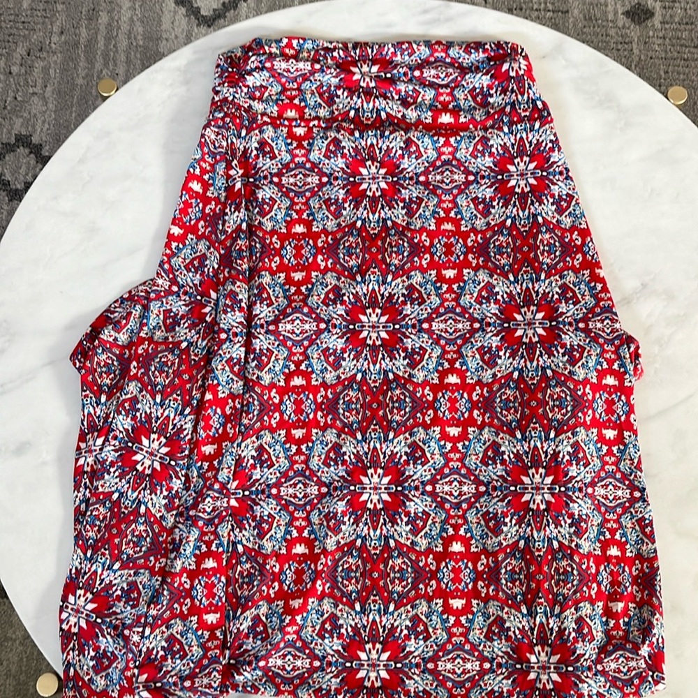 Red Maxi Skirt